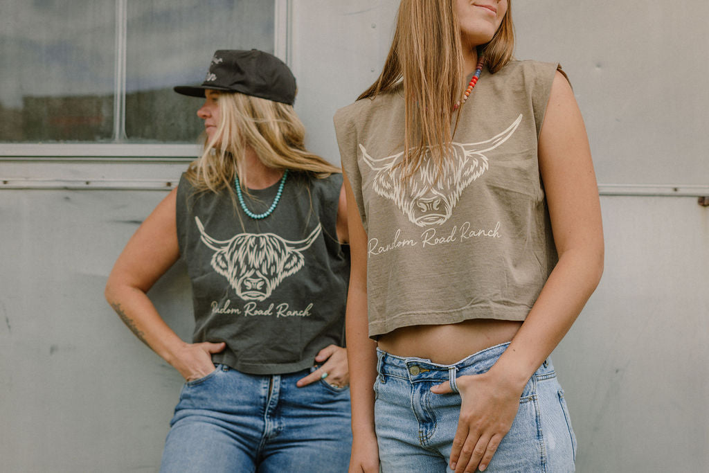 Random Road Ranch Highland Crop Tank