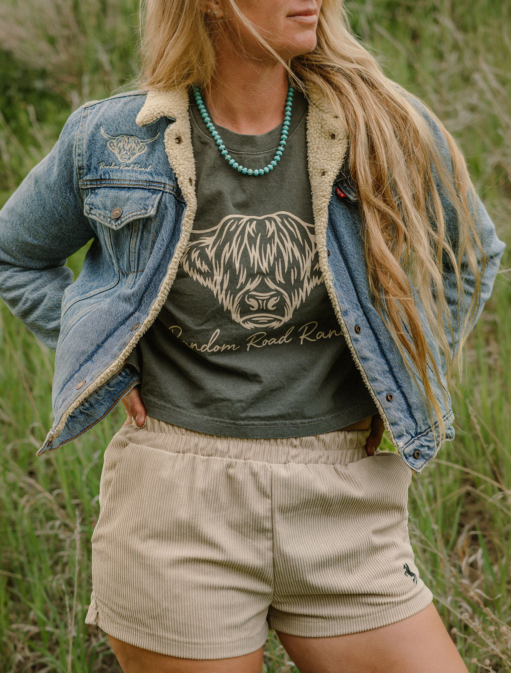 Corduroy Western Athletic Shorts