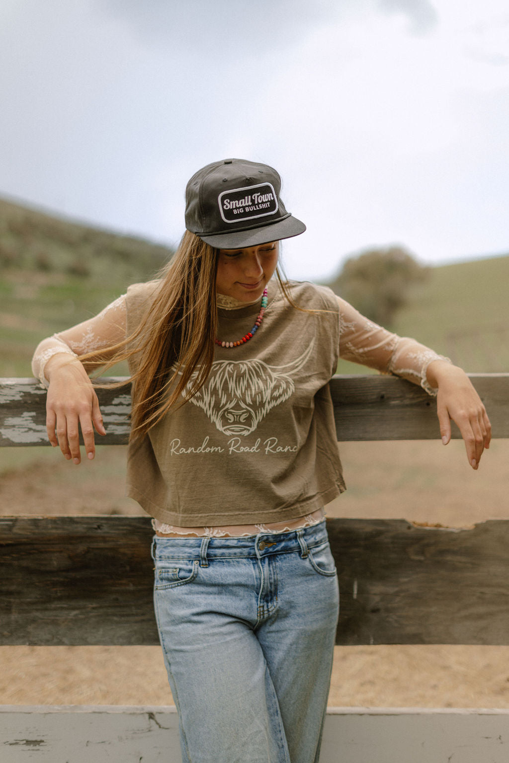 Random Road Ranch Highland Crop Tank