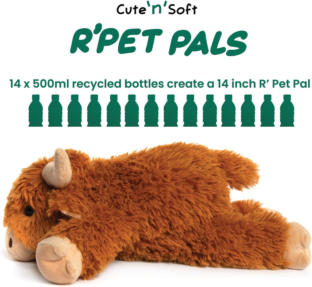 Highland Cow Plush – Eco-Friendly 3R Ranch Pal