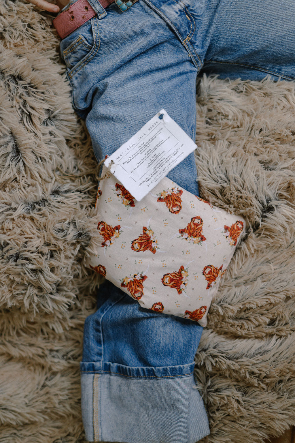 Pyne & Gather Highland Cow Heat Pack – 7” x 10”