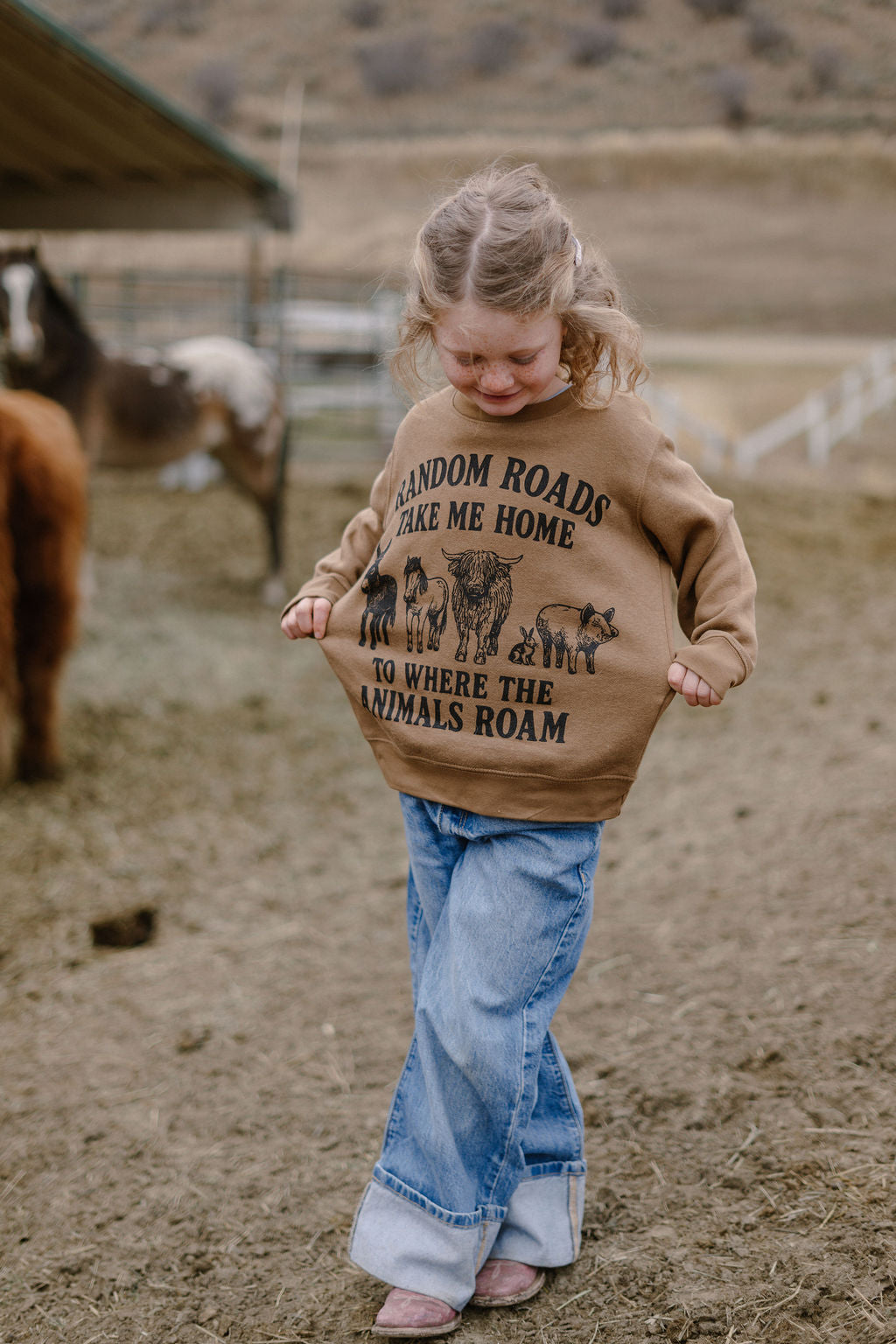 Kids “Random Roads Take Me Home” Sweatshirt