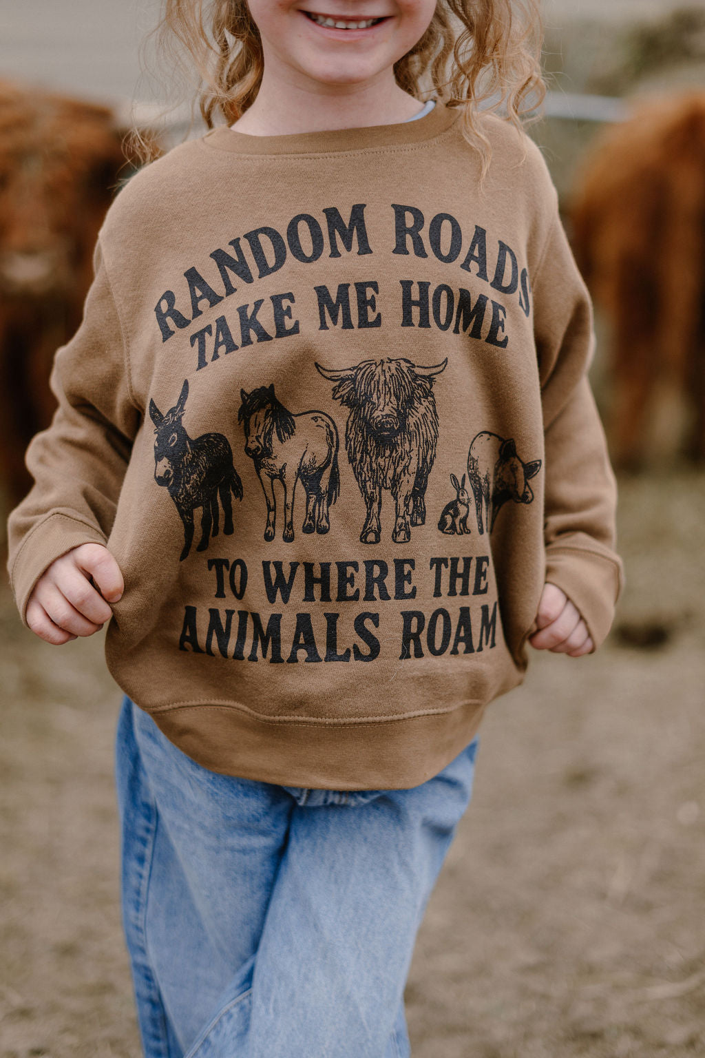 Kids “Random Roads Take Me Home” Sweatshirt