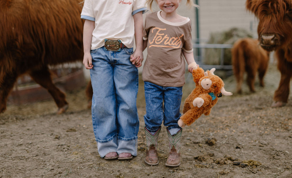 Highland Cow Plush – Eco-Friendly 3R Ranch Pal