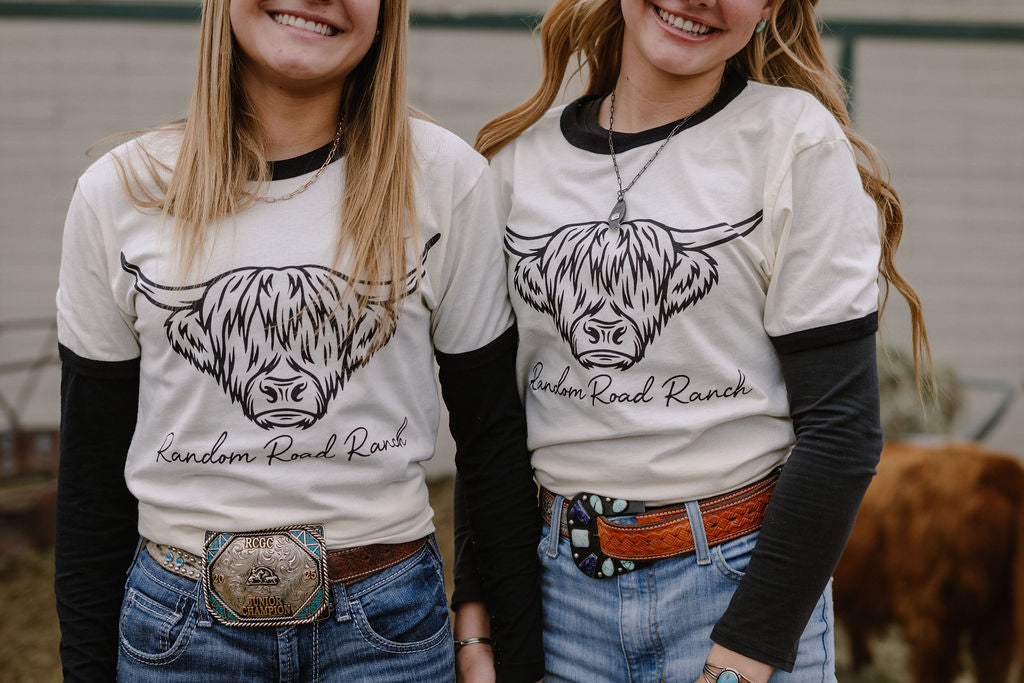 Random Road Ranch Ringer Tee