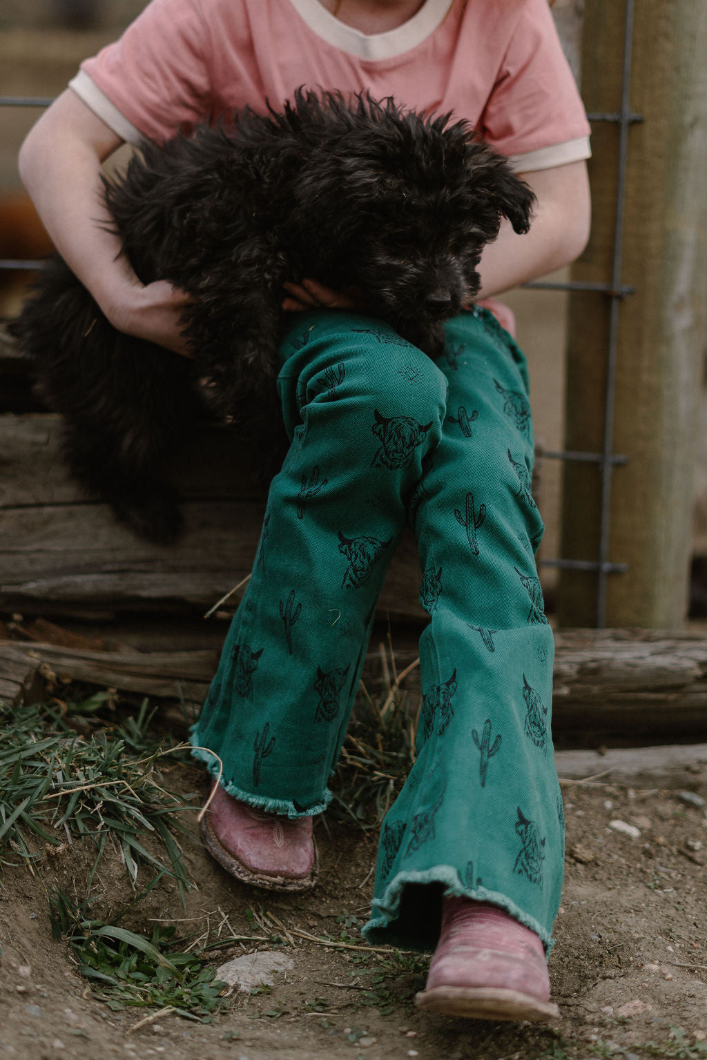 Mini Highland Cow Bell Bottoms