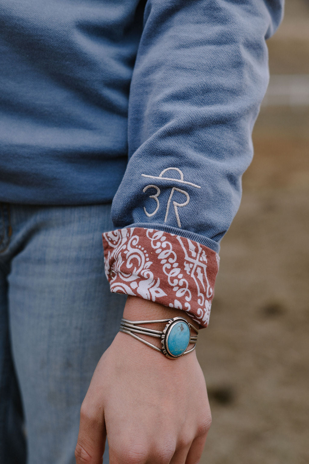 Burrotender™ Embroidered Crewneck – with 3R Branded Sleeve