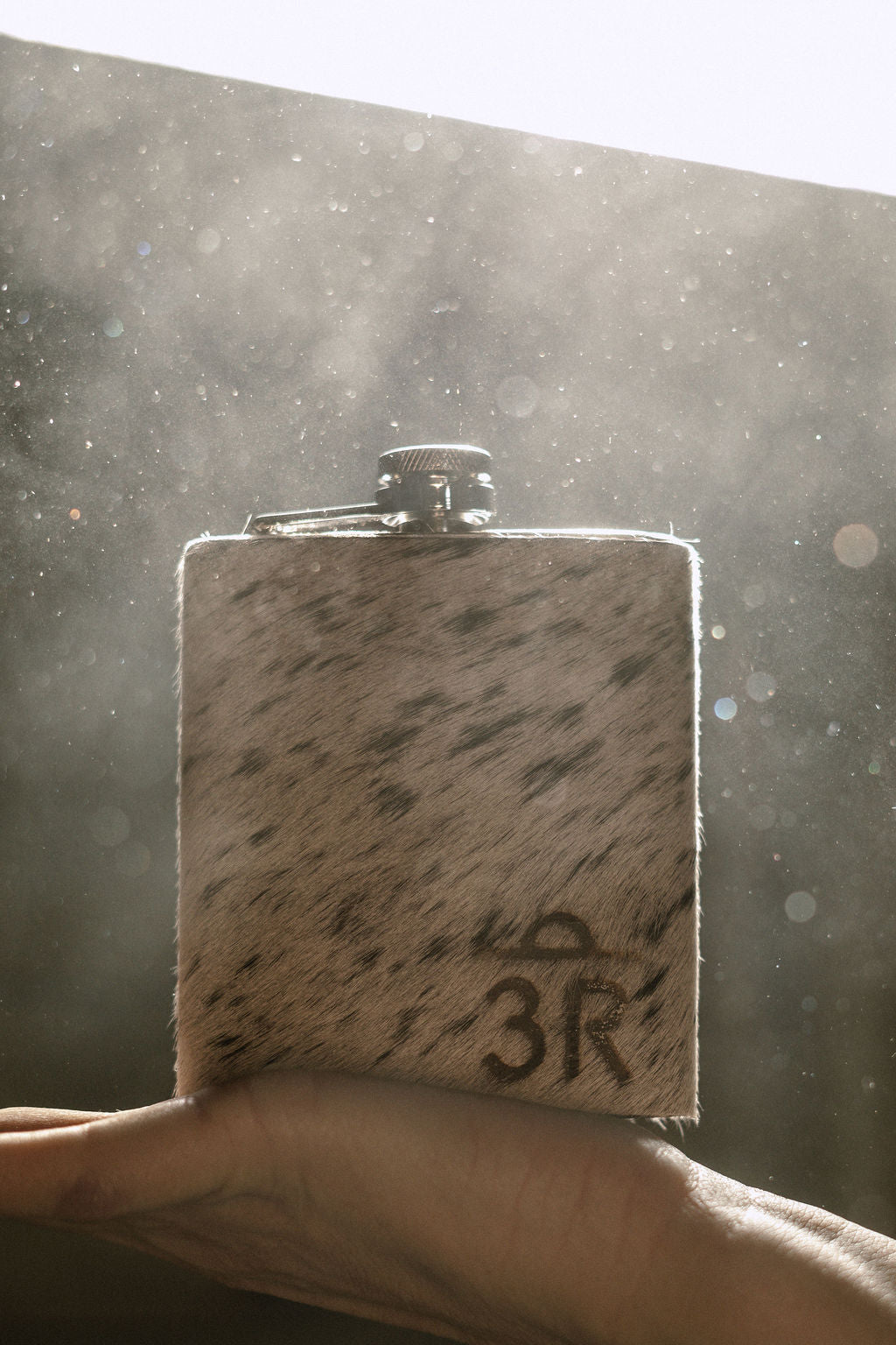 3R Branded Cowhide Flask