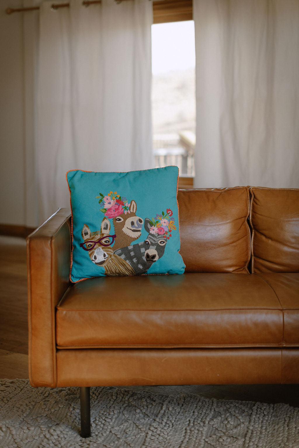 Ranch Friends Embroidered Pillow Collection