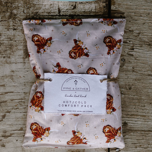 Pyne & Gather Highland Cow Heat Pack – 7” x 10”